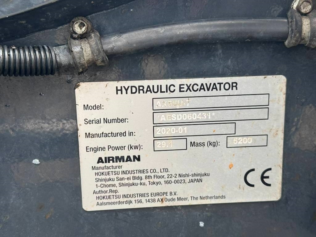 Mini rýpadlo Airman AX 55: obrázok 11