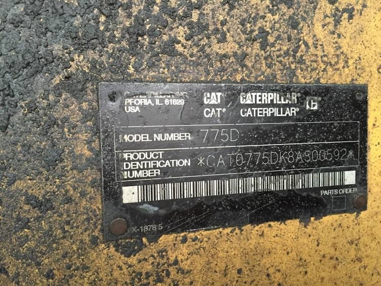 CAT 775 D - Pevný damper: obrázok 4 CAT 775 D - Pevný damper: obrázok 4