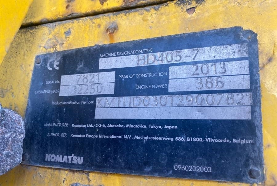 Komatsu HD405-7 - Pevný damper: obrázok 3 Komatsu HD405-7 - Pevný damper: obrázok 3