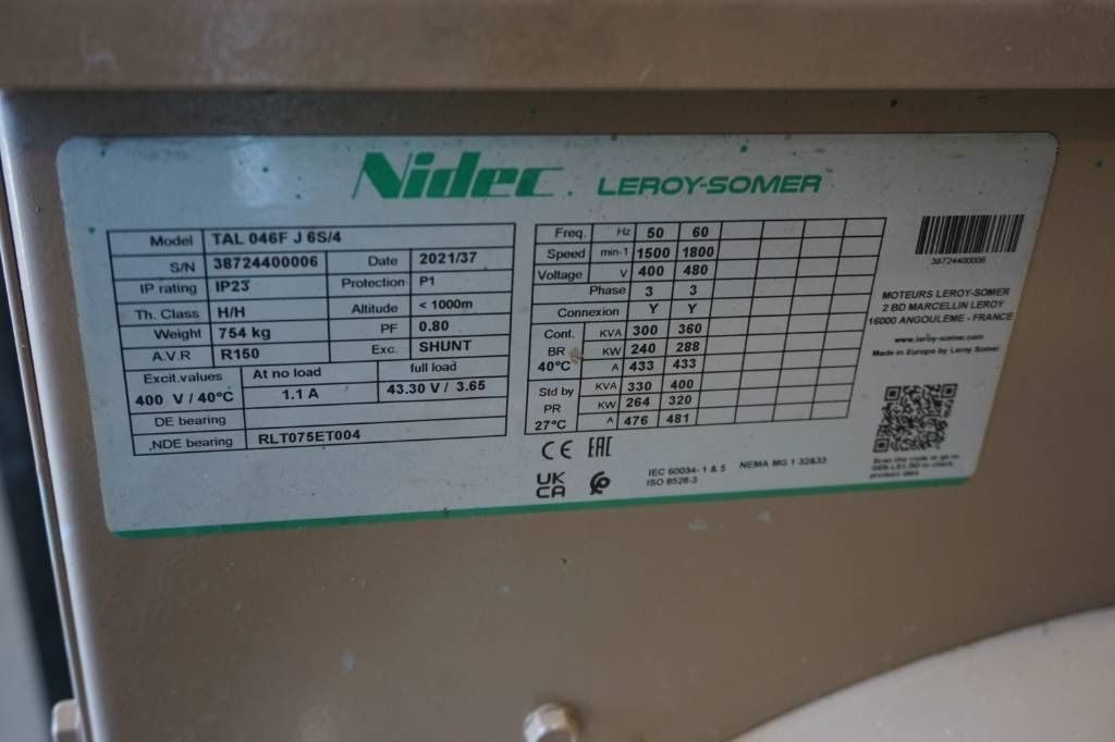 Nidec TAL046F Generator - Elektrický generátor: obrázok 5 Nidec TAL046F Generator - Elektrický generátor: obrázok 5