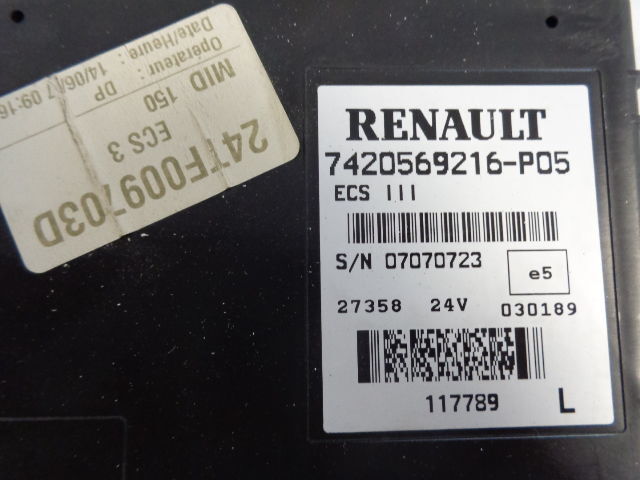 Renault ECS control units 7420569216, 7420569216, 7420569216 "WORLDWIDE - Riadiaca jednotka pre Nákladné auto: obrázok 4 Renault ECS control units 7420569216, 7420569216, 7420569216 "WORLDWIDE - Riadiaca jednotka pre Nákladné auto: obrázok 4