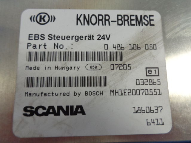 Scania EBS control unit - Riadiaca jednotka pre Nákladné auto: obrázok 4 Scania EBS control unit - Riadiaca jednotka pre Nákladné auto: obrázok 4