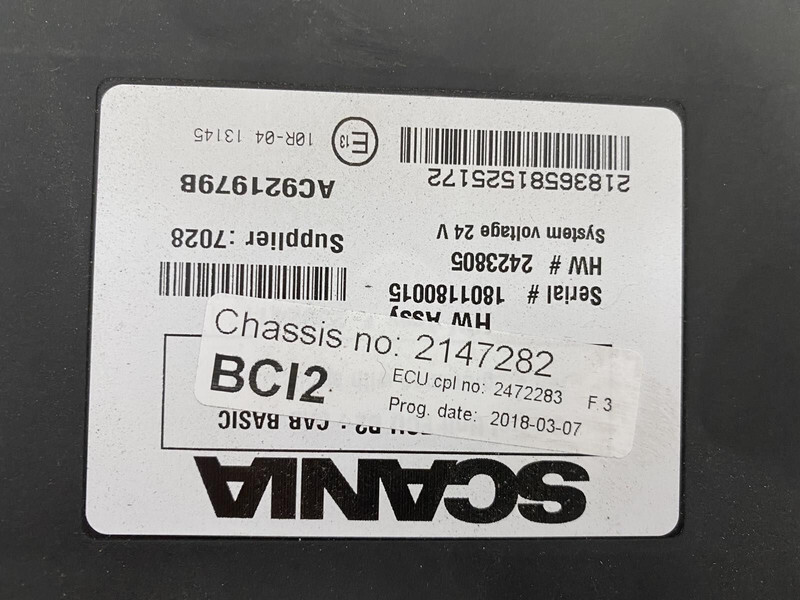 Scania R - Riadiaca jednotka pre Nákladné auto: obrázok 4 Scania R - Riadiaca jednotka pre Nákladné auto: obrázok 4