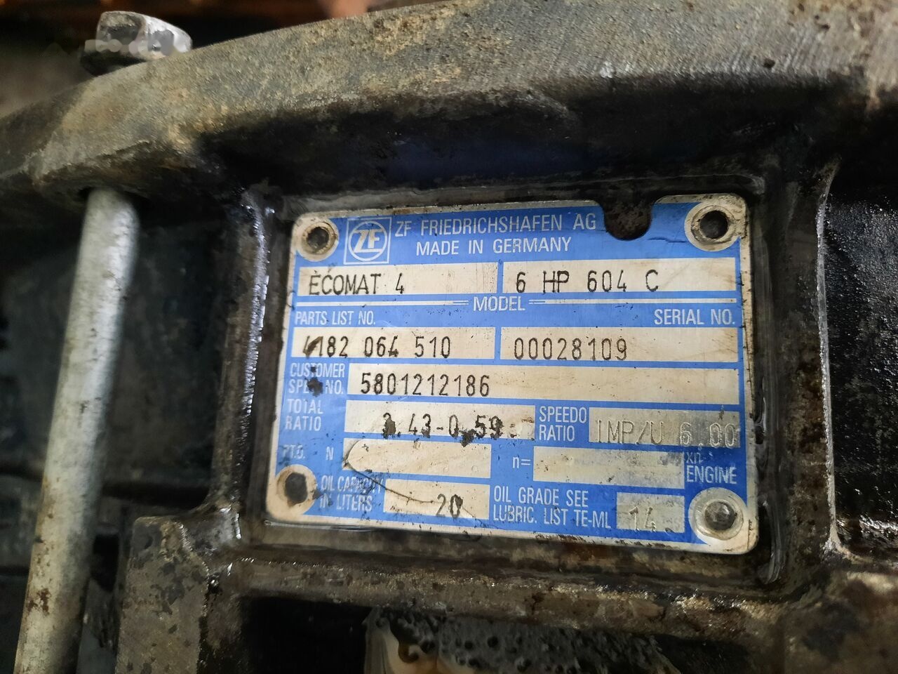 IVECO ZF 6HP604C Cursor 8. 6HP594C IVECO Cursor 8 - Prevodovka pre Autobus: obrázok 5 IVECO ZF 6HP604C Cursor 8. 6HP594C IVECO Cursor 8 - Prevodovka pre Autobus: obrázok 5