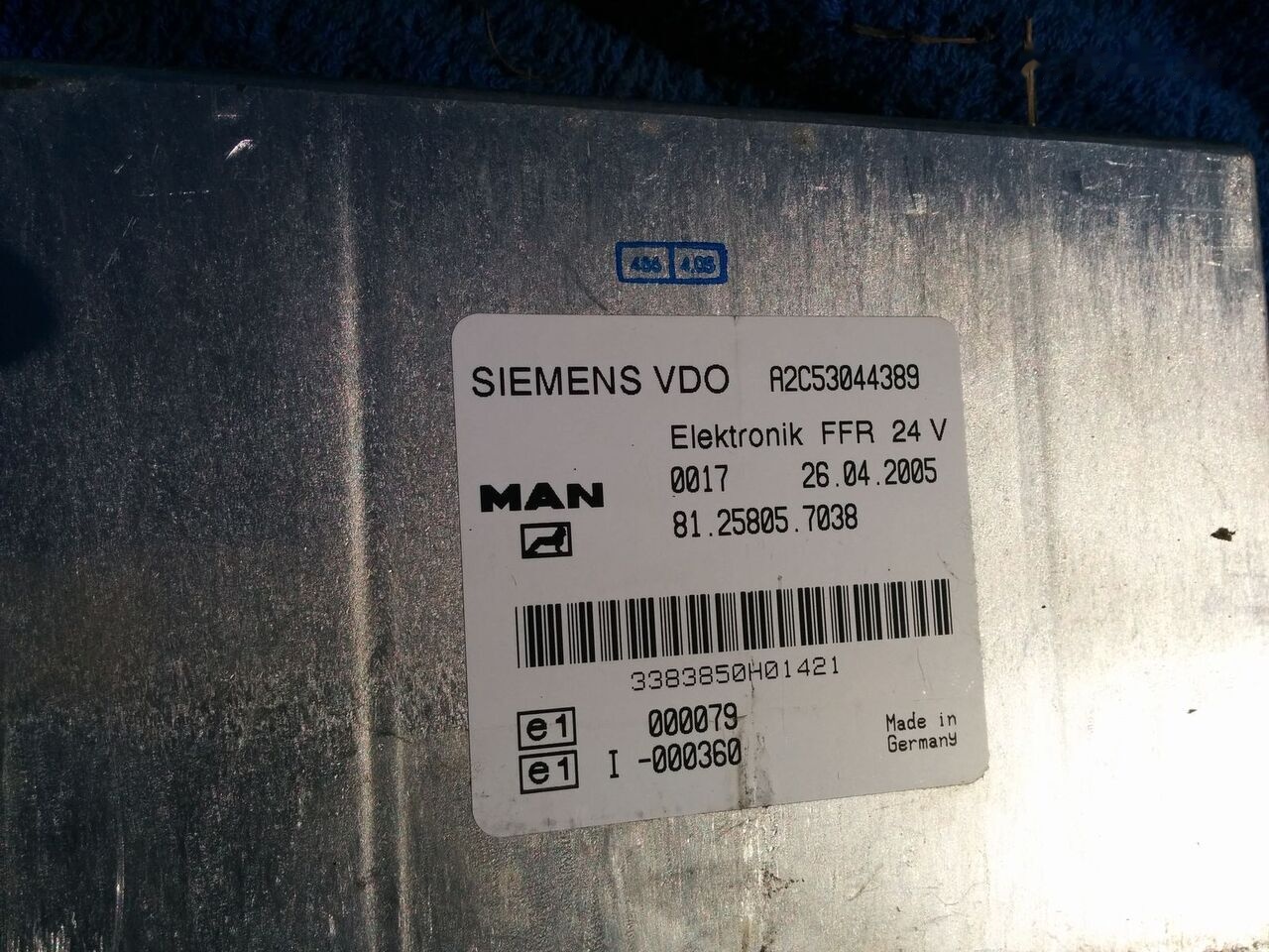 MAN VDO A2C53044389 . 81.25805.7038 .412.413.1.2. - Riadiaca jednotka pre Autobus: obrázok 2 MAN VDO A2C53044389 . 81.25805.7038 .412.413.1.2. - Riadiaca jednotka pre Autobus: obrázok 2