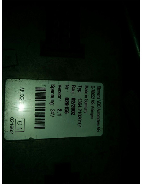 Neoplan MUX2-B - Riadiaca jednotka: obrázok 4 Neoplan MUX2-B - Riadiaca jednotka: obrázok 4