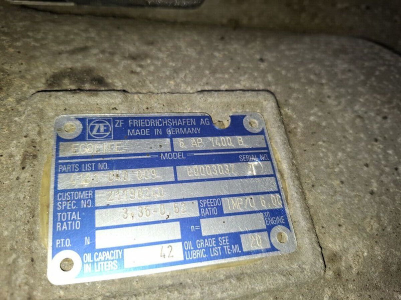 Prevodovka ZF 6AP1400B 4181040055: obrázok 12
