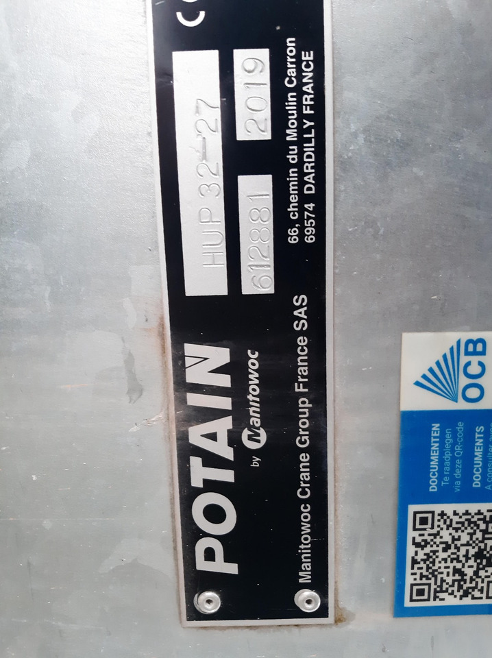 Potain HUP 32-27 - Rýchlostaviteľný žeriav: obrázok 1 Potain HUP 32-27 - Rýchlostaviteľný žeriav: obrázok 1