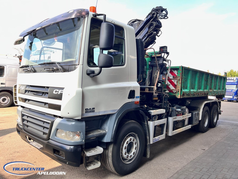 DAF CF 85.410 ATE, Hiab 166, 6x4 Steel spring - Hákový nosič kontajnerov, Auto s hydraulickou rukou: obrázok 3 DAF CF 85.410 ATE, Hiab 166, 6x4 Steel spring - Hákový nosič kontajnerov, Auto s hydraulickou rukou: obrázok 3