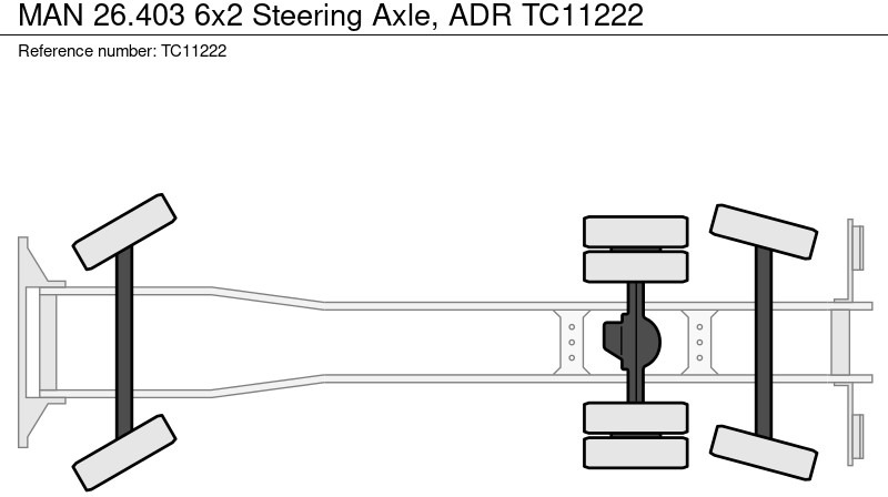 Hákový nosič kontajnerov MAN 26.403 6x2 Stuuras, ADR: obrázok 7