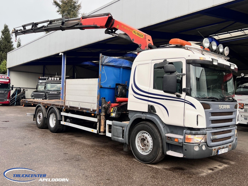 Scania P310 Palfinger PK26002 (2013!), Manuel, Steering axle - Valníkový/ Plošinový nákladný automobil, Auto s hydraulickou rukou: obrázok 1 Scania P310 Palfinger PK26002 (2013!), Manuel, Steering axle - Valníkový/ Plošinový nákladný automobil, Auto s hydraulickou rukou: obrázok 1
