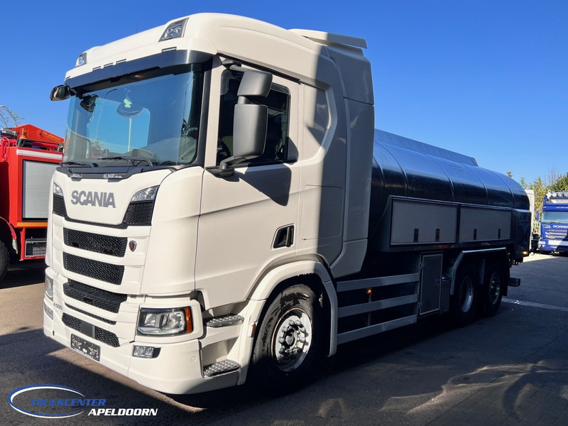 Scania R500 NGS 15000 Liter, Retarder, Steering axle, Stainless steel - Edelstahlt, Milk - Milch - Water - Cisternové vozidlo: obrázok 3 Scania R500 NGS 15000 Liter, Retarder, Steering axle, Stainless steel - Edelstahlt, Milk - Milch - Water - Cisternové vozidlo: obrázok 3