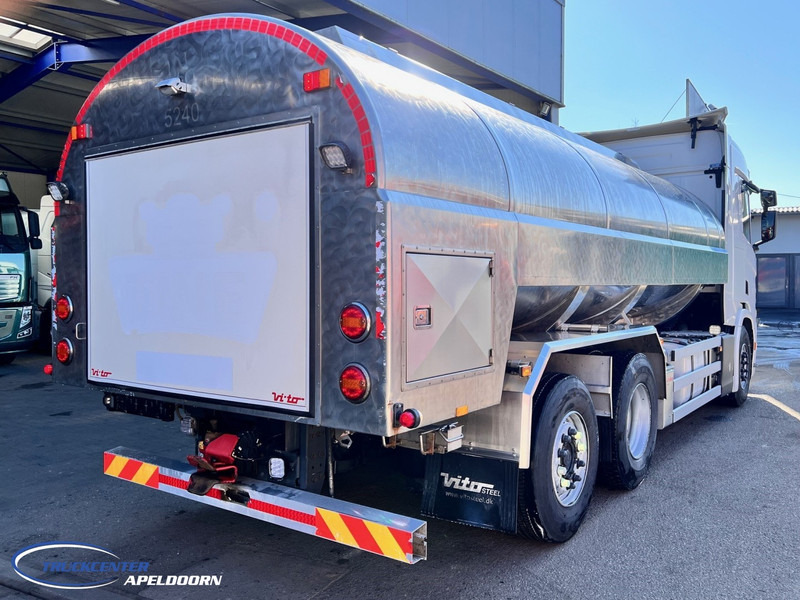 Scania R500 NGS 15000 Liter, Retarder, Steering axle, Stainless steel - Edelstahlt, Milk - Milch - Water - Cisternové vozidlo: obrázok 2 Scania R500 NGS 15000 Liter, Retarder, Steering axle, Stainless steel - Edelstahlt, Milk - Milch - Water - Cisternové vozidlo: obrázok 2