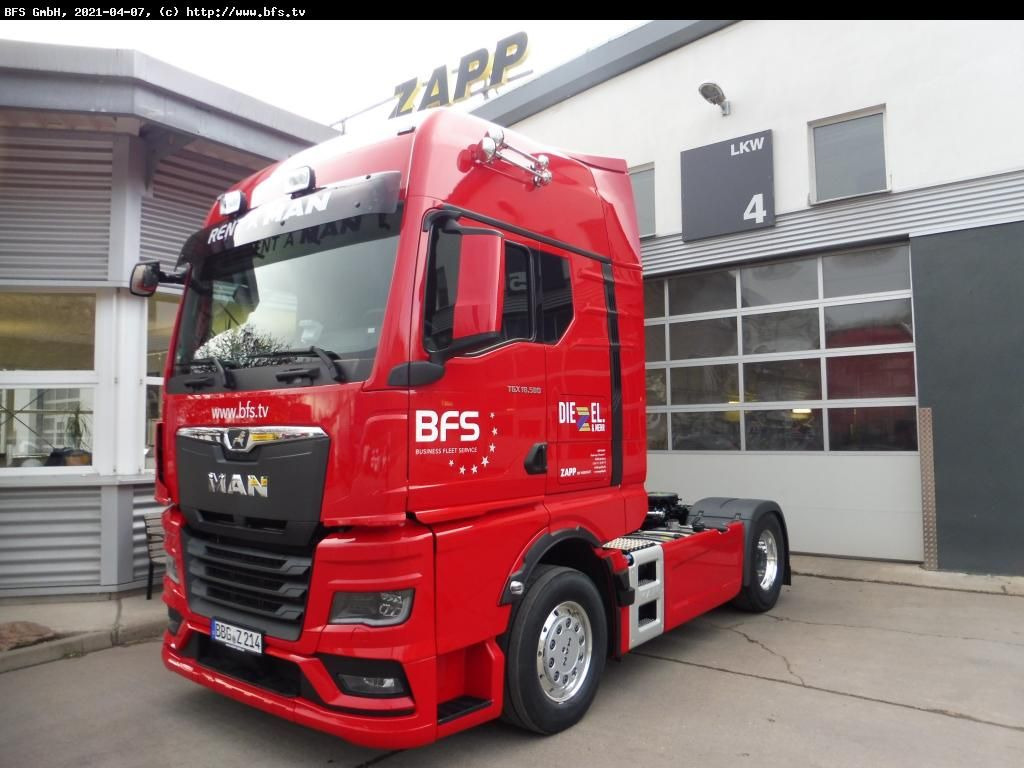 MAN TGX (TG3) 18.580 4x2 BL SA Kipphydraulik GX - Ťahač: obrázok 1 MAN TGX (TG3) 18.580 4x2 BL SA Kipphydraulik GX - Ťahač: obrázok 1