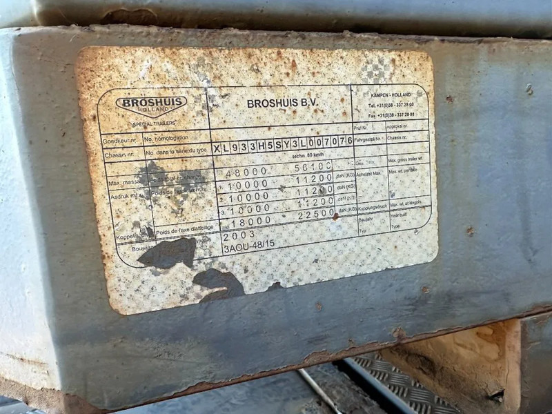 Náves podvalník Broshuis 3 X EXTENDABLE TOTALE 42 M + EXTENSION TRACK DEFECTIVE: obrázok 13 Náves podvalník Broshuis 3 X EXTENDABLE TOTALE 42 M + EXTENSION TRACK DEFECTIVE: obrázok 13