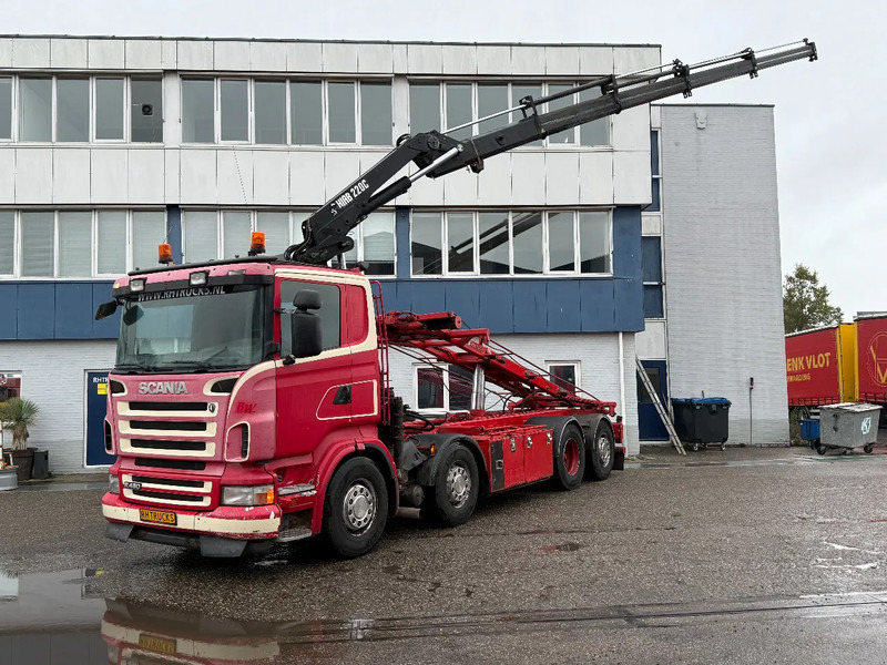 Scania R480 8X2 + HIAB 220-4 + REMOTE + HIAB MULTILIFT - Nákladne vozidlo - káblový systém, Auto s hydraulickou rukou: obrázok 1 Scania R480 8X2 + HIAB 220-4 + REMOTE + HIAB MULTILIFT - Nákladne vozidlo - káblový systém, Auto s hydraulickou rukou: obrázok 1