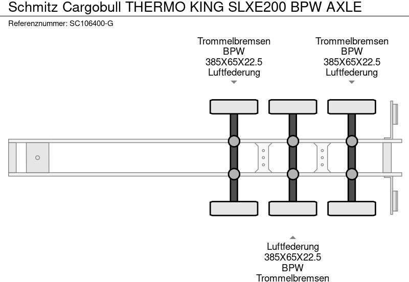 Náves chladírenské Schmitz Cargobull THERMO KING SLXE200 BPW AXLE: obrázok 13