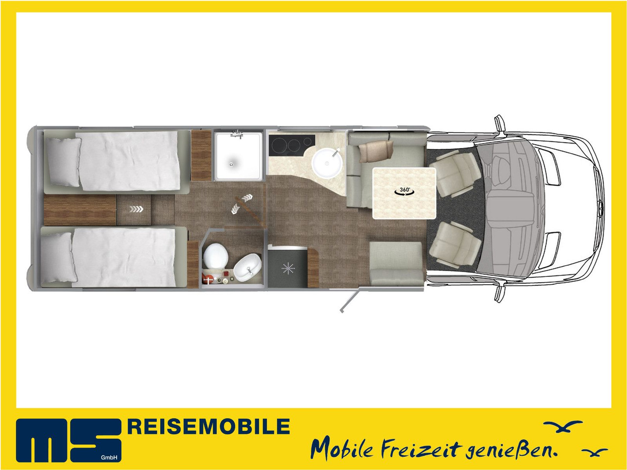 Eura Mobil CONTURA 766 EB /LUMINARY PAKET / EINZELBETTEN - Polointegrované obytné auto: obrázok 2 Eura Mobil CONTURA 766 EB /LUMINARY PAKET / EINZELBETTEN - Polointegrované obytné auto: obrázok 2