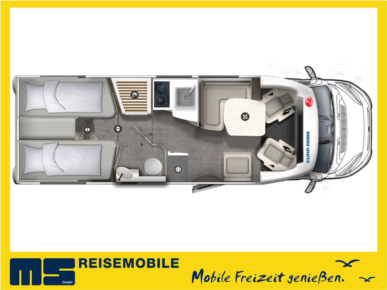 Eura Mobil PROFILA T 720 EB - 101 EDITION / EINZELBETTEN - Polointegrované obytné auto: obrázok 2 Eura Mobil PROFILA T 720 EB - 101 EDITION / EINZELBETTEN - Polointegrované obytné auto: obrázok 2