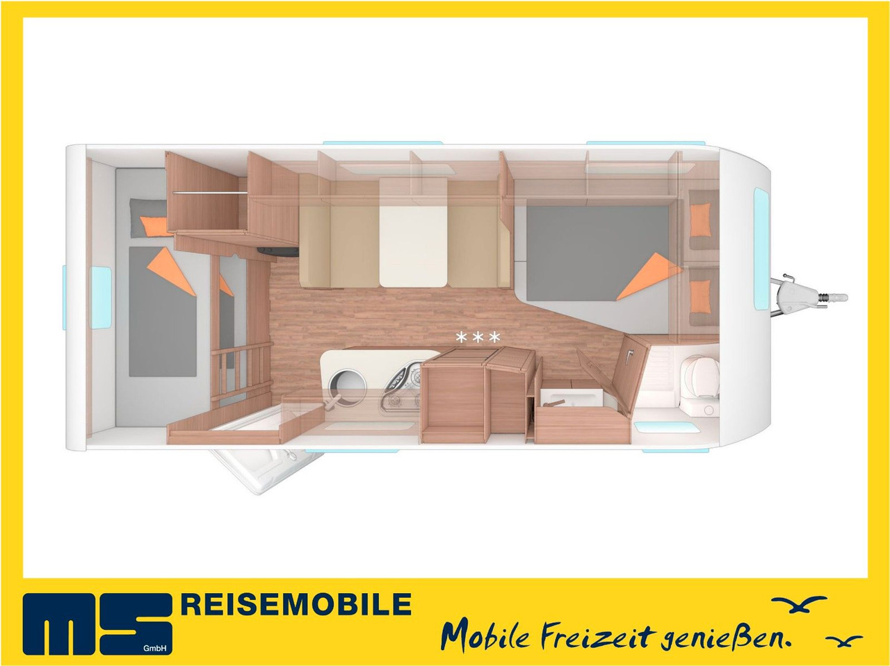 Weinsberg CARAONE 500 FDK / -2026- / ETAGENBETTEN / 1700kg - Obytný príves: obrázok 2 Weinsberg CARAONE 500 FDK / -2026- / ETAGENBETTEN / 1700kg - Obytný príves: obrázok 2