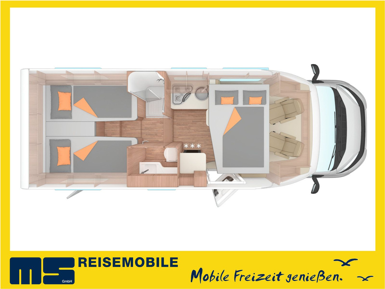 Weinsberg CARASUITE 700 MEG /155PS /EINZELBETTEN & RAUMBAD - Polointegrované obytné auto: obrázok 2 Weinsberg CARASUITE 700 MEG /155PS /EINZELBETTEN & RAUMBAD - Polointegrované obytné auto: obrázok 2