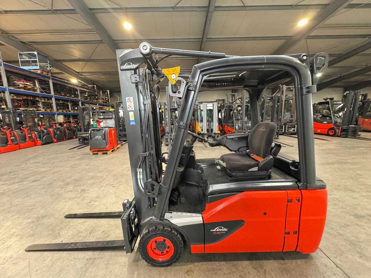 2020 SERVICE+UVV 10/2026 LINDE E16L 1.600KG DUPLEX FREE LIFT ELECTRIC FORKLIFT - Vysokozdvižný vozík: obrázok 1 2020 SERVICE+UVV 10/2026 LINDE E16L 1.600KG DUPLEX FREE LIFT ELECTRIC FORKLIFT - Vysokozdvižný vozík: obrázok 1