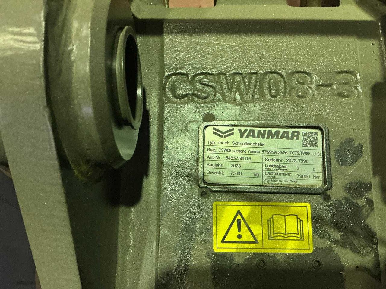 2023 YANMAR 5455750015 QUICK COUPLER, MECH. - Kolesový nakladač: obrázok 4 2023 YANMAR 5455750015 QUICK COUPLER, MECH. - Kolesový nakladač: obrázok 4