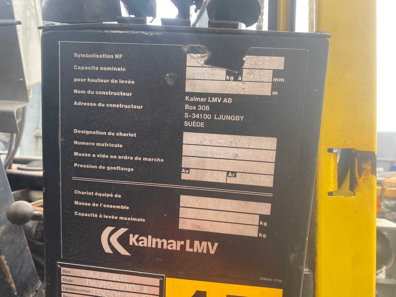 Vysokozdvižný vozík KALMAR - DC 12-600 - DIESEL FORKLIFT WITH FORK POSITIONER: obrázok 11