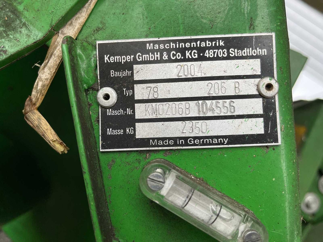KEMPER Corn 206 - Obilný kombajn: obrázok 5 KEMPER Corn 206 - Obilný kombajn: obrázok 5
