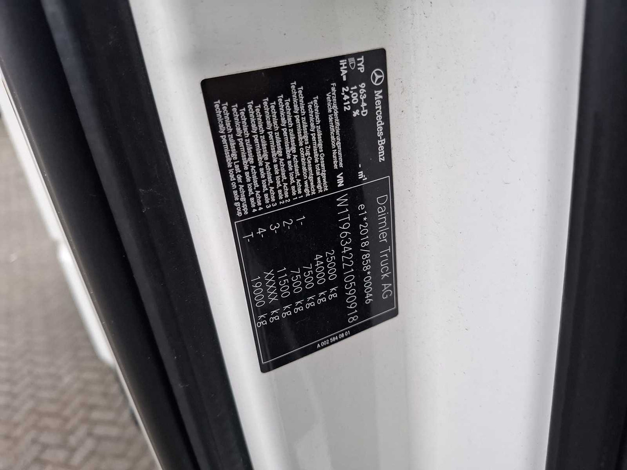 Nákladné auto 2022 MERCEDES-BENZ ACTROS 2545 6X2 GIGASPACE TRUCK: obrázok 22