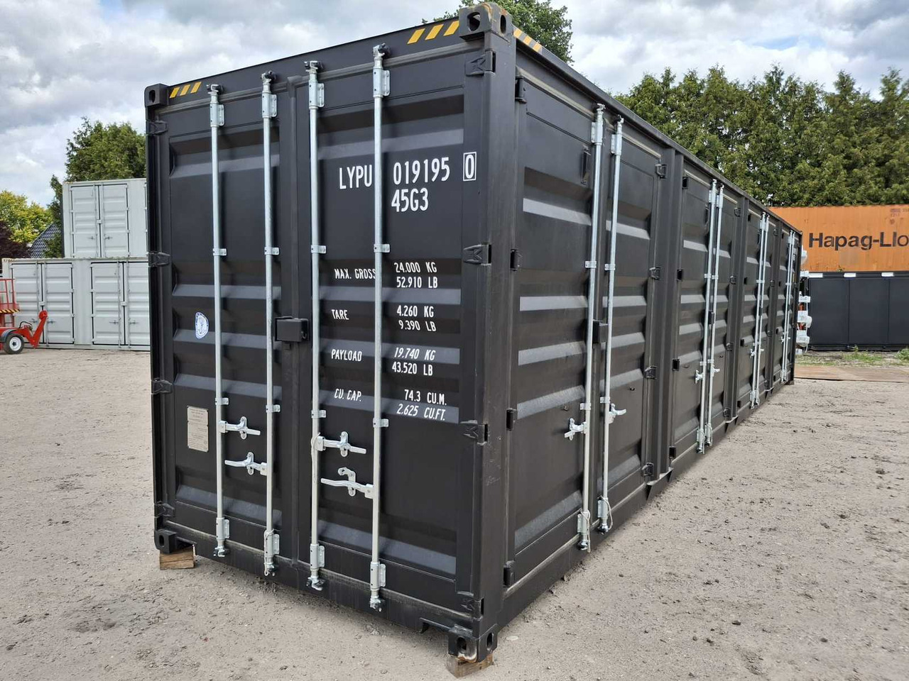 Rhino-Cross-Containers 40 ft High Cube Zwart - Lodny kontajner: obrázok 1 Rhino-Cross-Containers 40 ft High Cube Zwart - Lodny kontajner: obrázok 1