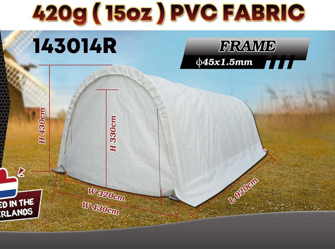 Rhino-Cross-Shelter 143014R - 9,2x4,3x4,3 m - Skladovacia nádrž: obrázok 2 Rhino-Cross-Shelter 143014R - 9,2x4,3x4,3 m - Skladovacia nádrž: obrázok 2