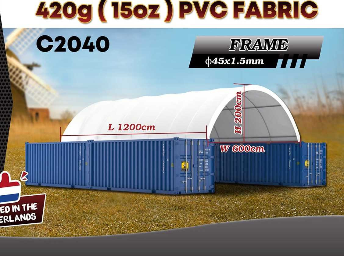 Rhino-Cross-Shelter C2040 - 12x6x2 m - Skladovacia nádrž: obrázok 2 Rhino-Cross-Shelter C2040 - 12x6x2 m - Skladovacia nádrž: obrázok 2