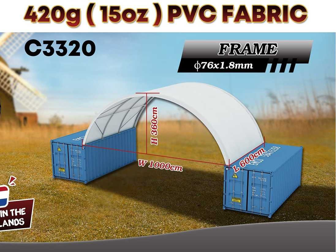 Rhino-Cross-Shelter C3320 - 6x10x3,6 m - Skladovacia nádrž: obrázok 2 Rhino-Cross-Shelter C3320 - 6x10x3,6 m - Skladovacia nádrž: obrázok 2