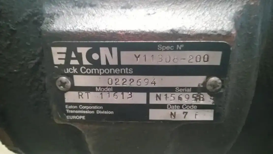 MAN Versnellingsbak Eaton RT11613 - Prevodovka a diely pre Nákladné auto: obrázok 4 MAN Versnellingsbak Eaton RT11613 - Prevodovka a diely pre Nákladné auto: obrázok 4