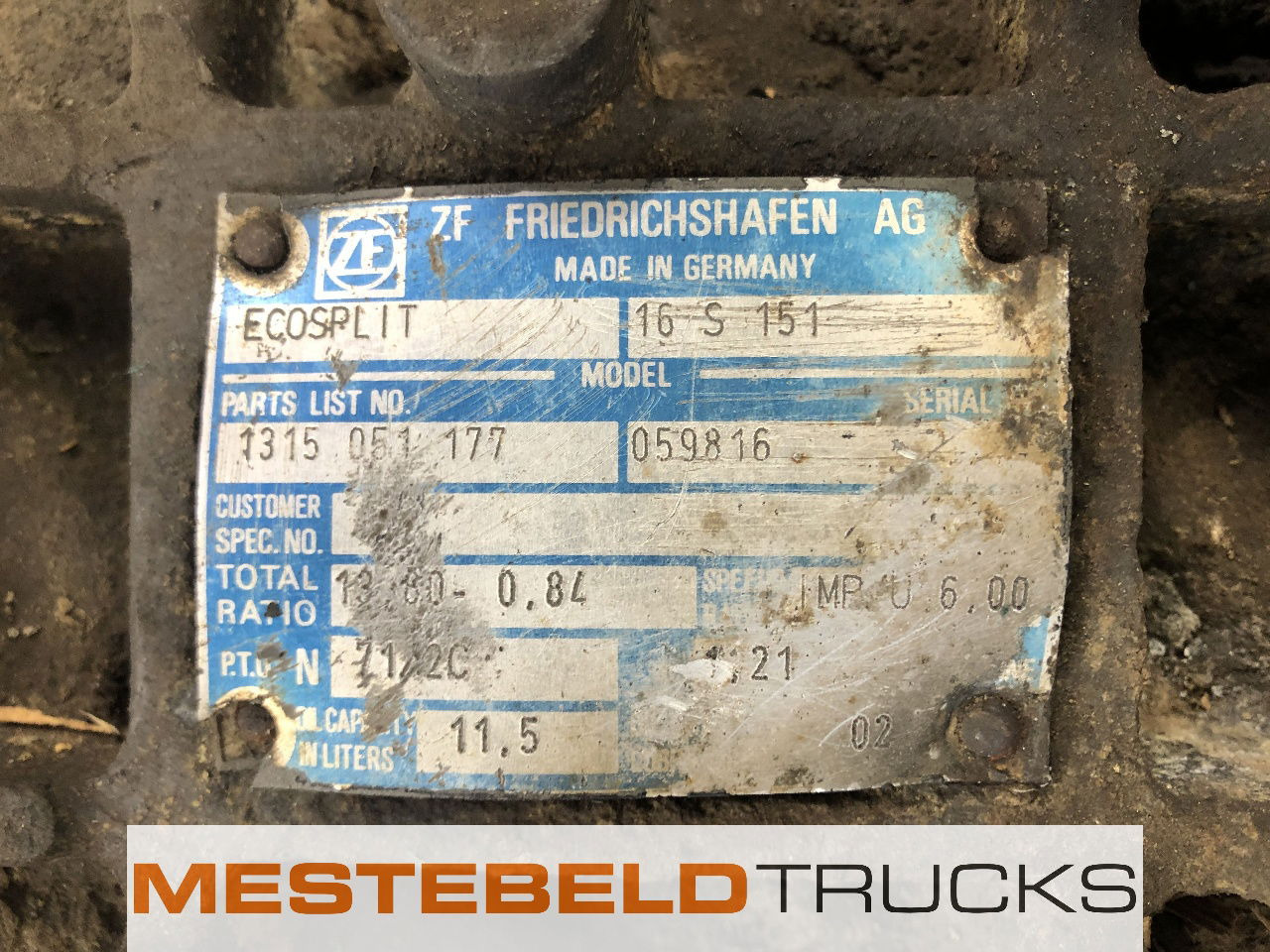 Terberg Versn bak 16S151 OD - Náhradný diel pre Nákladné auto: obrázok 5 Terberg Versn bak 16S151 OD - Náhradný diel pre Nákladné auto: obrázok 5