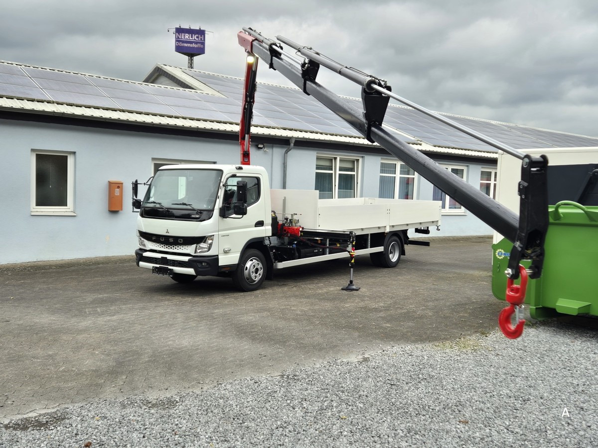 FUSO FUSO 9C18 Canter Alu Pritsche 5.5m Kran 3x hydr. - Dodávka valník: obrázok 1 FUSO FUSO 9C18 Canter Alu Pritsche 5.5m Kran 3x hydr. - Dodávka valník: obrázok 1