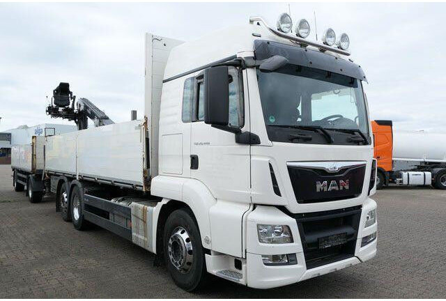 MAN 26.440 TGS LL 6x2, Kran Fassi F195AS.22, AHK, AC - Valníkový/ Plošinový nákladný automobil: obrázok 2 MAN 26.440 TGS LL 6x2, Kran Fassi F195AS.22, AHK, AC - Valníkový/ Plošinový nákladný automobil: obrázok 2