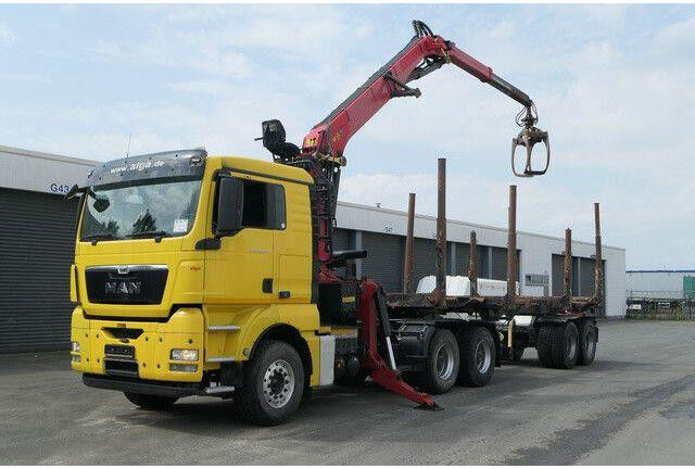 MAN 26.540 TGX 6x4, Kombizug, Huttner LNZK 20 - Nákladné vozidlo na prepravu dreva: obrázok 2 MAN 26.540 TGX 6x4, Kombizug, Huttner LNZK 20 - Nákladné vozidlo na prepravu dreva: obrázok 2