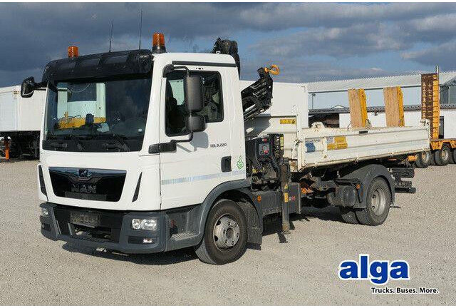 MAN 8.220 TGL BB, Hiab 055 BS-2, Greifer, AHK, Funk - Sklápač: obrázok 1 MAN 8.220 TGL BB, Hiab 055 BS-2, Greifer, AHK, Funk - Sklápač: obrázok 1