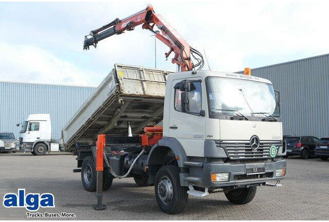 Mercedes-Benz 1828 Atego 4x4, Atlas AK 105.1, Funk, Hydr., AHK - Sklápač: obrázok 1 Mercedes-Benz 1828 Atego 4x4, Atlas AK 105.1, Funk, Hydr., AHK - Sklápač: obrázok 1