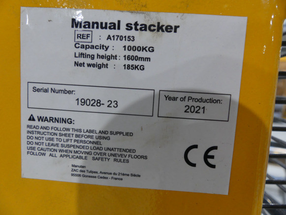 Stohovač Gerbeur Manutan A170153: obrázok 9