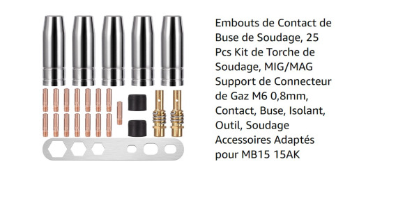 Kit de soudage (25 pièces) - Kovoobrábací stroj: obrázok 1 Kit de soudage (25 pièces) - Kovoobrábací stroj: obrázok 1