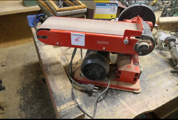 Ponceuse à bande + lapidaire Einhell TC-US 400 - Drevoobrábací stroj: obrázok 1 Ponceuse à bande + lapidaire Einhell TC-US 400 - Drevoobrábací stroj: obrázok 1