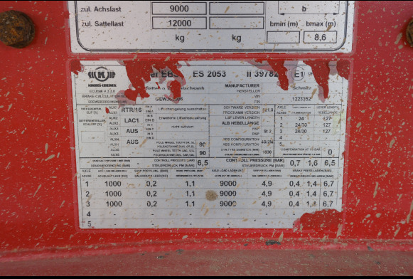 Náves sklápěcí [Ref interne : V3] Semi-remorque avec bâche Schmitz SKI 24 (2007-VIN:WSK00000001223352): obrázok 12