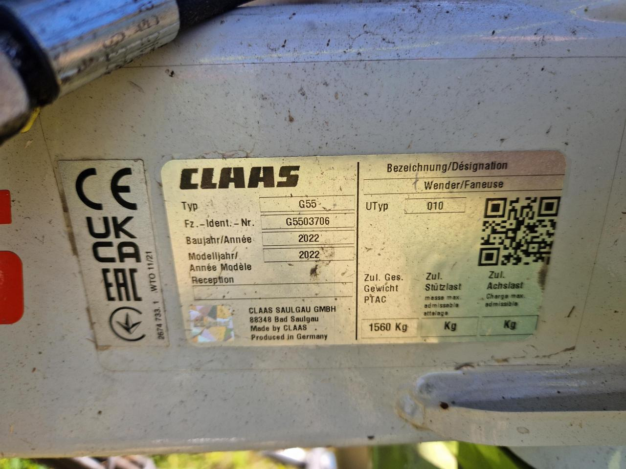 CLAAS Volto 1100 - Obracač sena: obrázok 2 CLAAS Volto 1100 - Obracač sena: obrázok 2