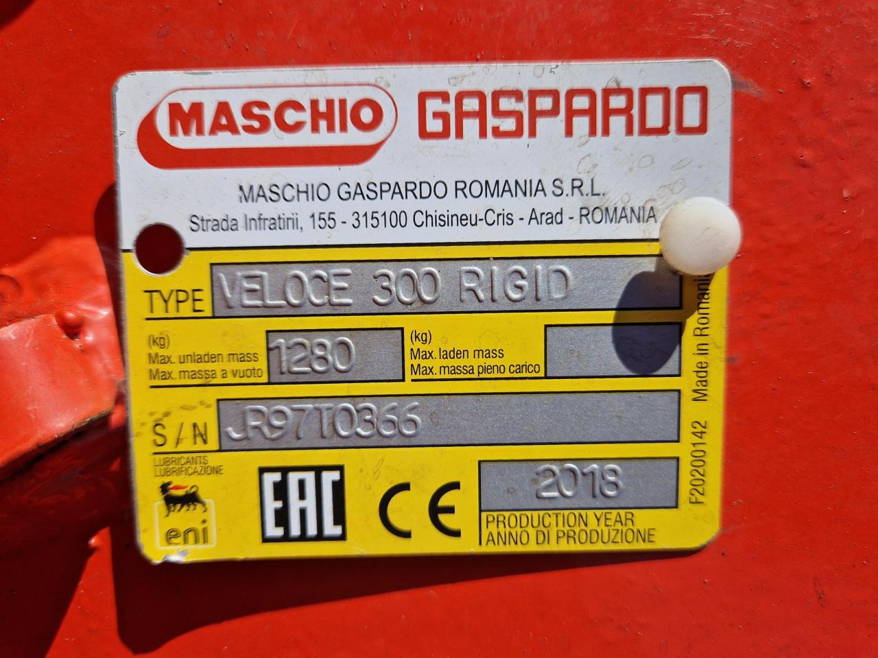 Diskový pluh Maschio Veloce 300 Rigid: obrázok 9 Diskový pluh Maschio Veloce 300 Rigid: obrázok 9