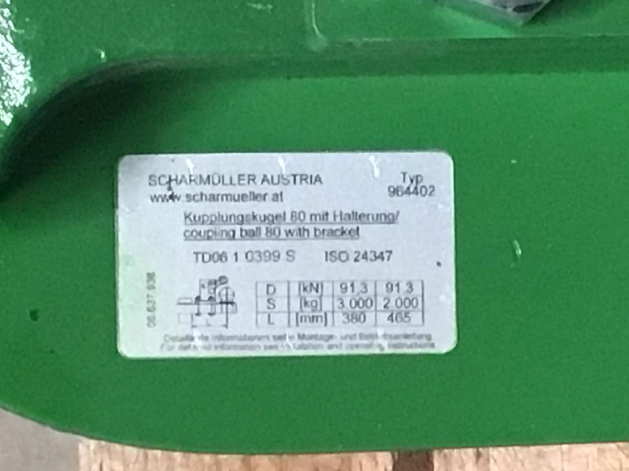 Scharmüller K80 Zugpendel - Náhradný diel pre Poľnohospodárske stroje: obrázok 3 Scharmüller K80 Zugpendel - Náhradný diel pre Poľnohospodárske stroje: obrázok 3