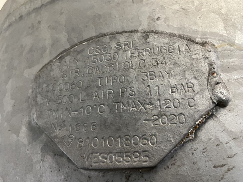 Atlas-Copco 500 Liter Gegalvaniseerde Verticale luchtketel 11 Bar (1 stuks) - Vzduchový kompresor: obrázok 5 Atlas-Copco 500 Liter Gegalvaniseerde Verticale luchtketel 11 Bar (1 stuks) - Vzduchový kompresor: obrázok 5