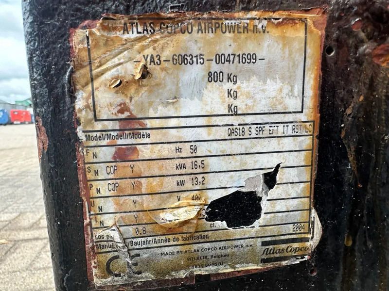 Elektrický generátor Atlas-Copco QAS 18 Yanmar Mecc Alte Spa 18 kVA Silent generatorset: obrázok 5